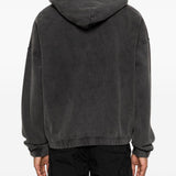 Felpa con cappuccio in nero Satisfy - unisex 