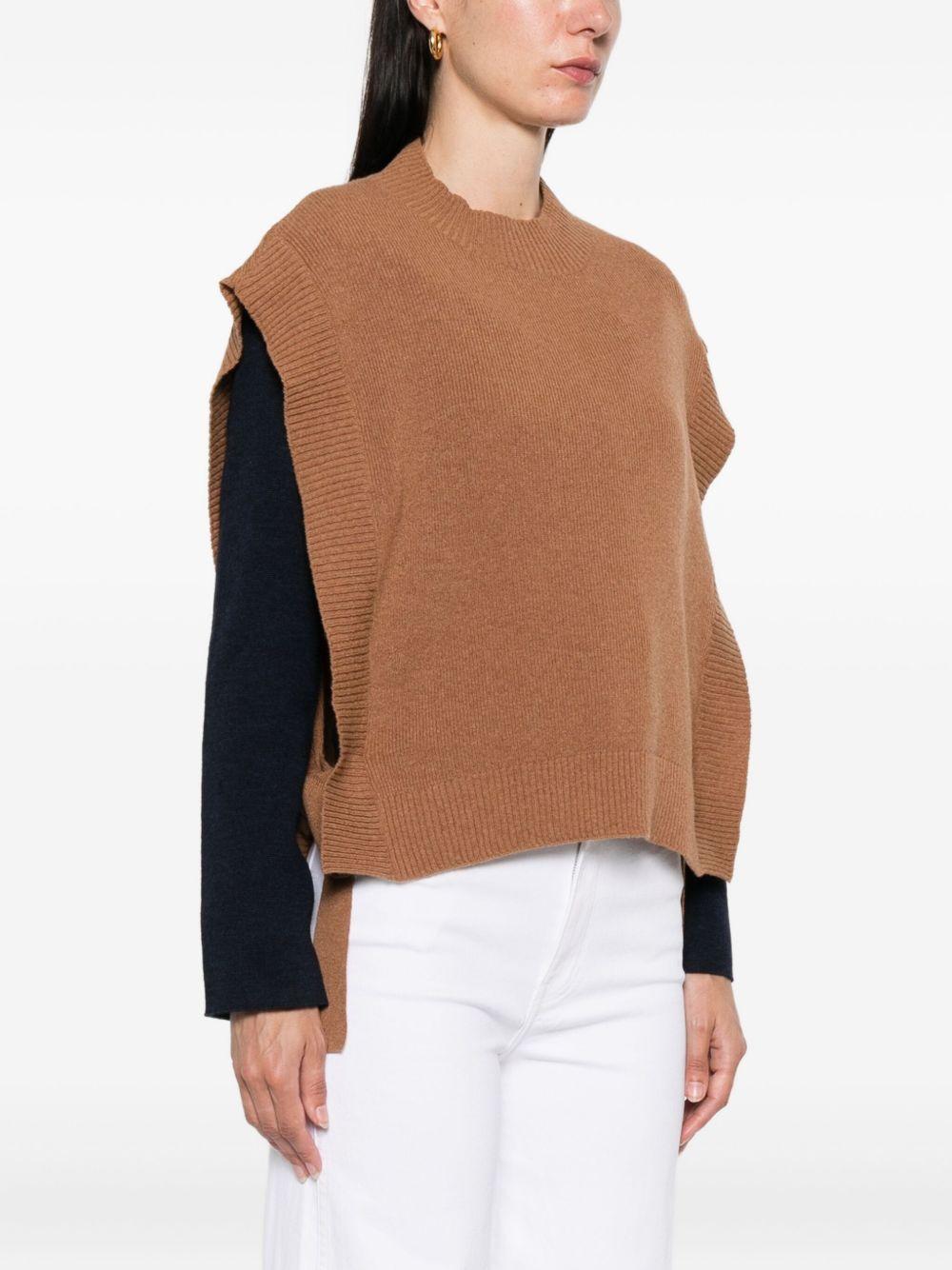 Gilet in maglia in marrone A.P.C. - donna 