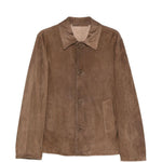 Giacca monopetto in pelle in beige Salvatore santoro - uomo 
