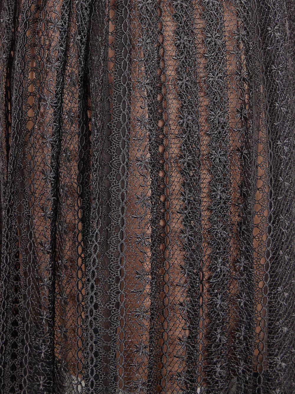Gonna midi plissettata in nero Self-Portrait - donna 