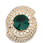 Oreechini con strass in verde e oro Rowen Rose - donna 