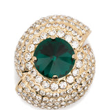 Oreechini con strass in verde e oro Rowen Rose - donna 