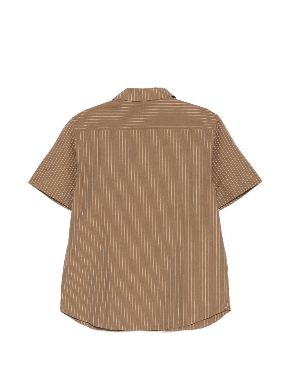 Camicia a righe in marrone Ranra - uomo 