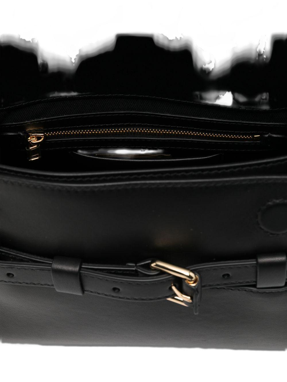 Borsa a spalla tie-me in nero Moschino - donna 