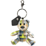 Portachiavi a forma di orsetto tartan in blyu Vivienne westwood - donna 