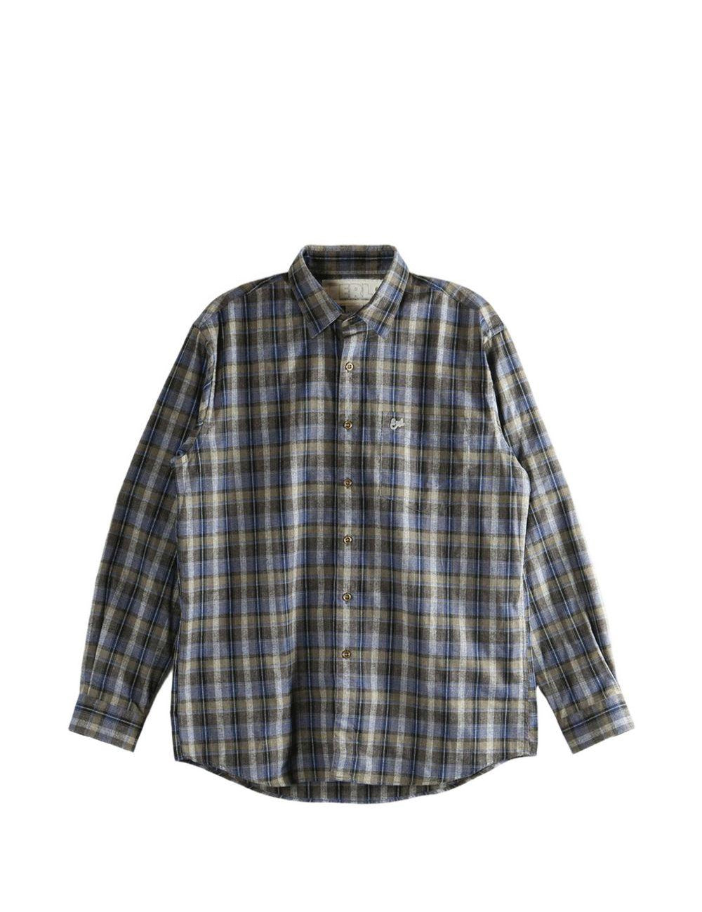 Camicia a quadri in grigio Erl - unisex 