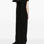 Abito con fiocco oversize e cristalli in nero David Koma - donna 