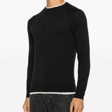 Maglione con finitura a contrasto in grigio scuro Eleventy - uomo 