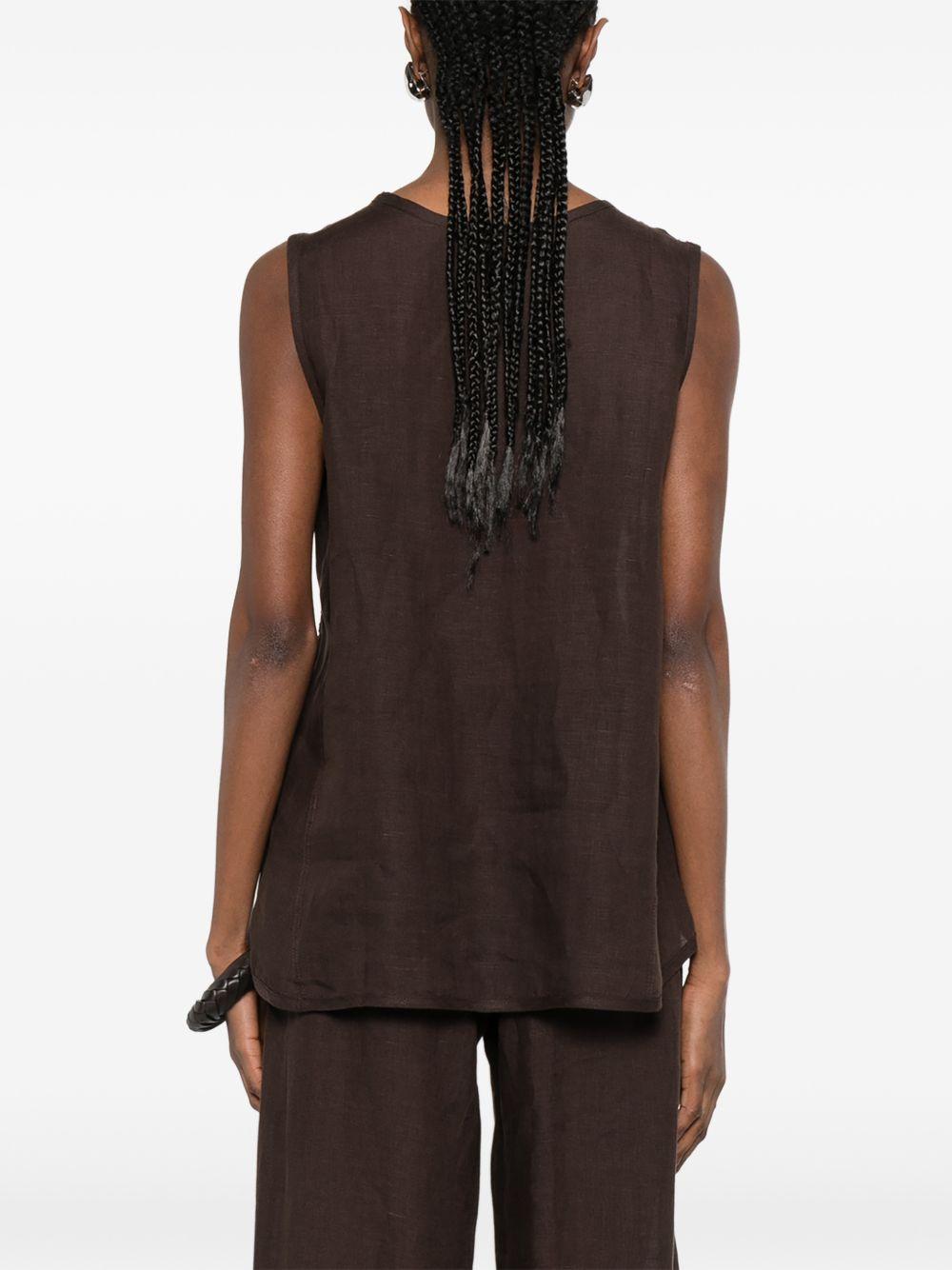 CANOTTE con ricamo in marrone Maurizio - donna 