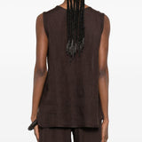 CANOTTE con ricamo in marrone Maurizio - donna 