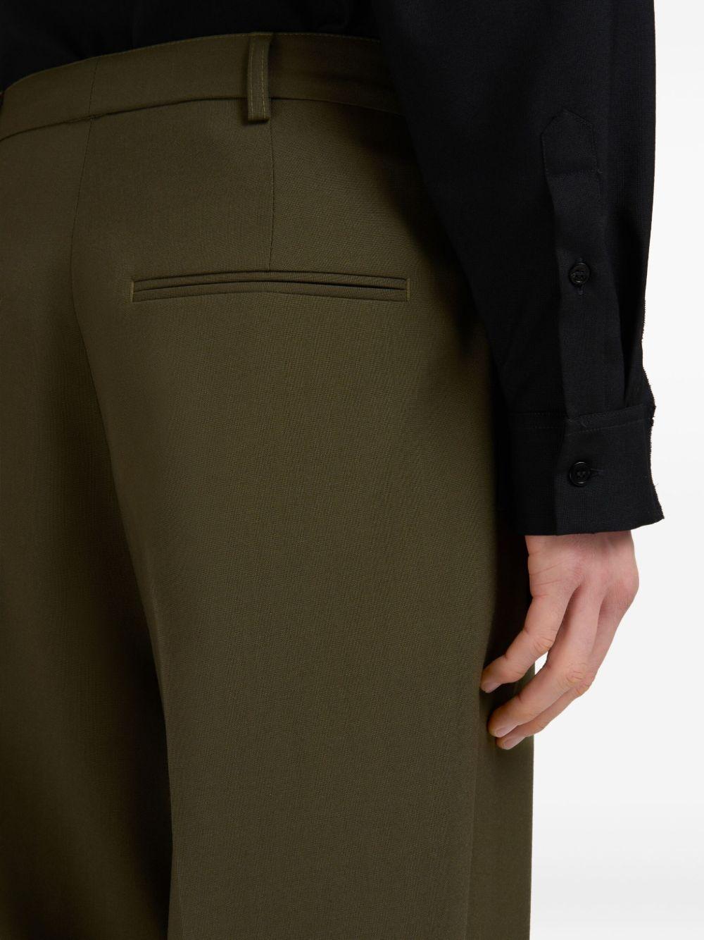Pantaloni dritti in verde militare Marni - uomo 