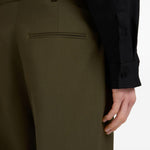 Pantaloni dritti in verde militare Marni - uomo 