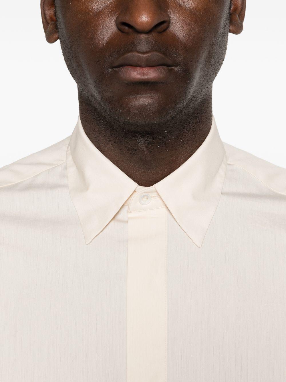 Camicia con colletto a punta in avorio Lardini - uomo 