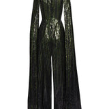 Tuta Intera Con Paillettes in nero Elie saab - donna 