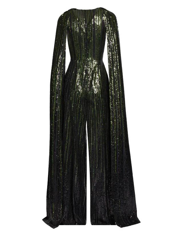 Tuta Intera Con Paillettes in nero Elie saab - donna 
