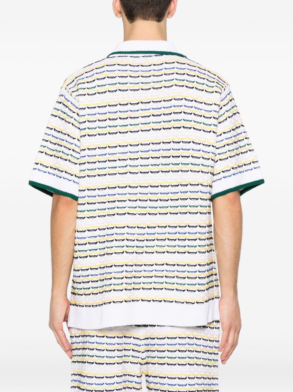 Camicia a righe in bianco Casablanca - uomo 