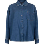 Foggia camicia in blu denim Maxmara weekend - donna 