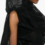 Top drappeggiato asmmetrico in nero Rick owens - donna 