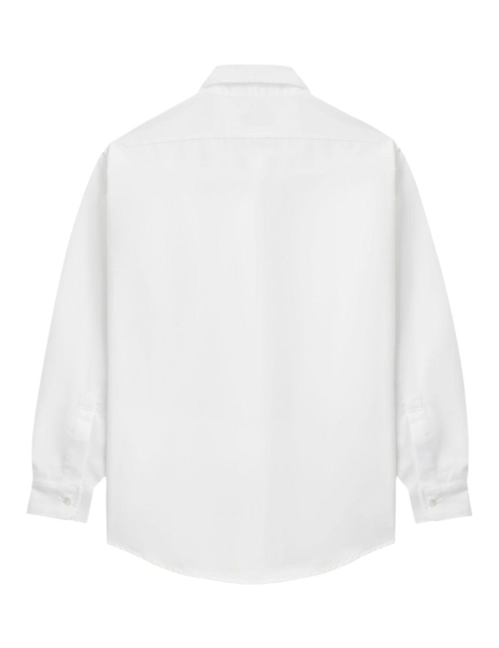 Camicia con dettaglio cut-out in bianco Random Identities - uomo 