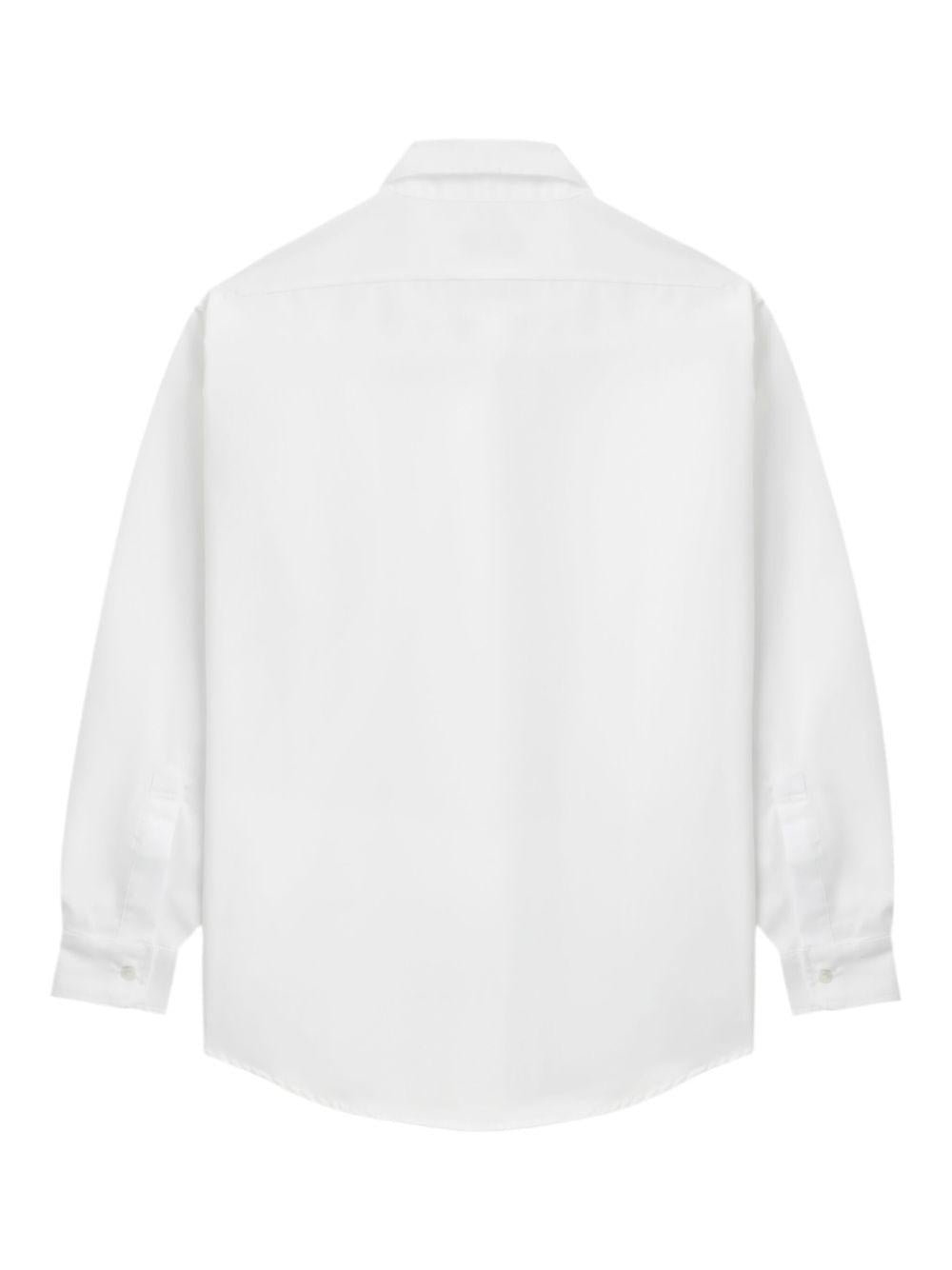 Camicia con dettaglio cut-out in bianco Random Identities - uomo 