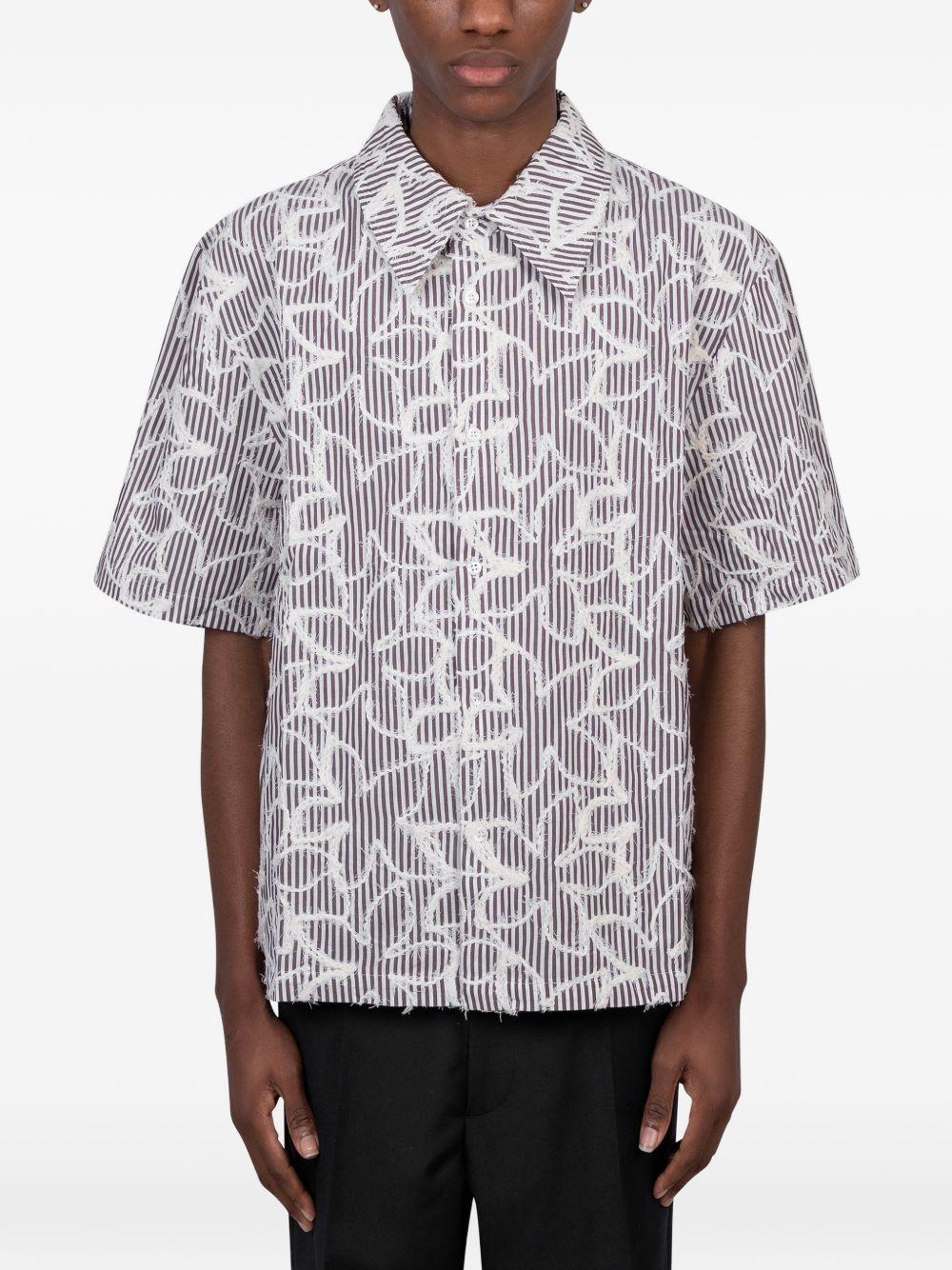 Camicia a righe in grigio Séfr - uomo 