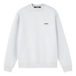 Felpa con etichetta logo in grigio Jacquemus - uomo 