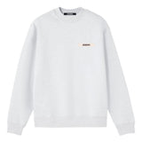Felpa con etichetta logo in grigio Jacquemus - uomo 