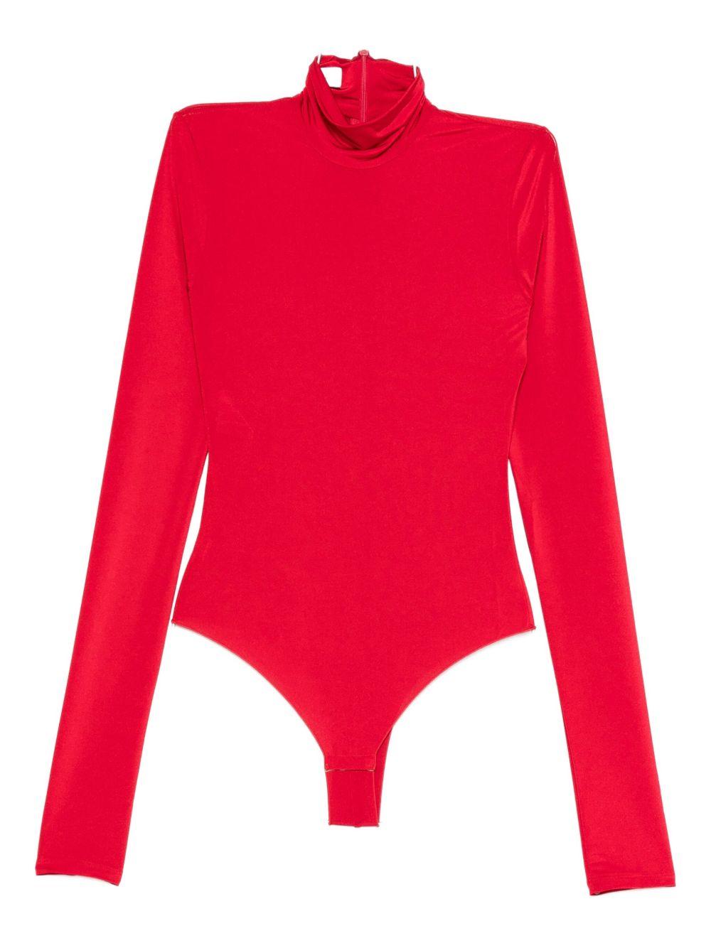 Body a collo alto ziggy in rosso The andamane - donna 