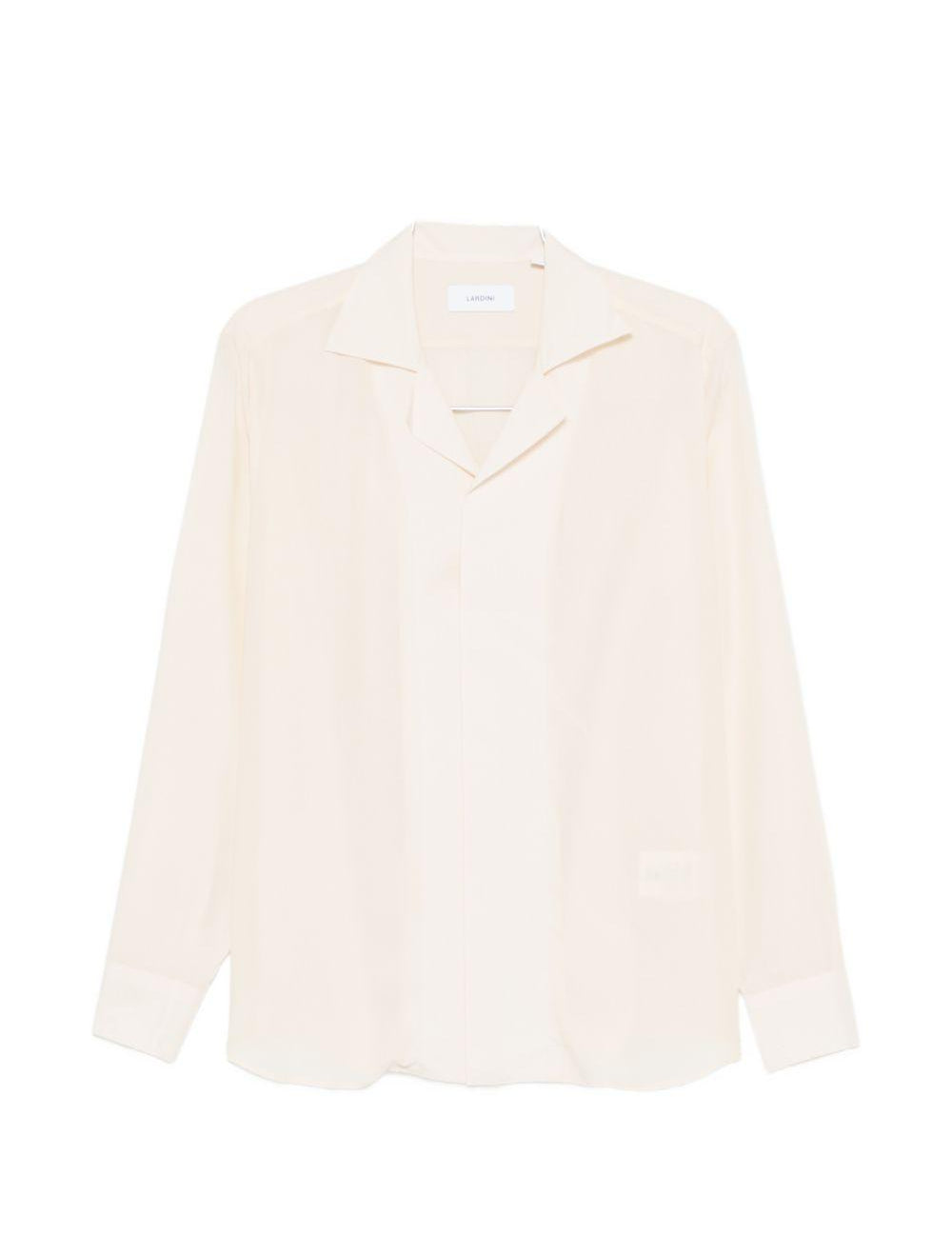 Camicia con revers a lancia in rosa chiaro Lardini - uomo 