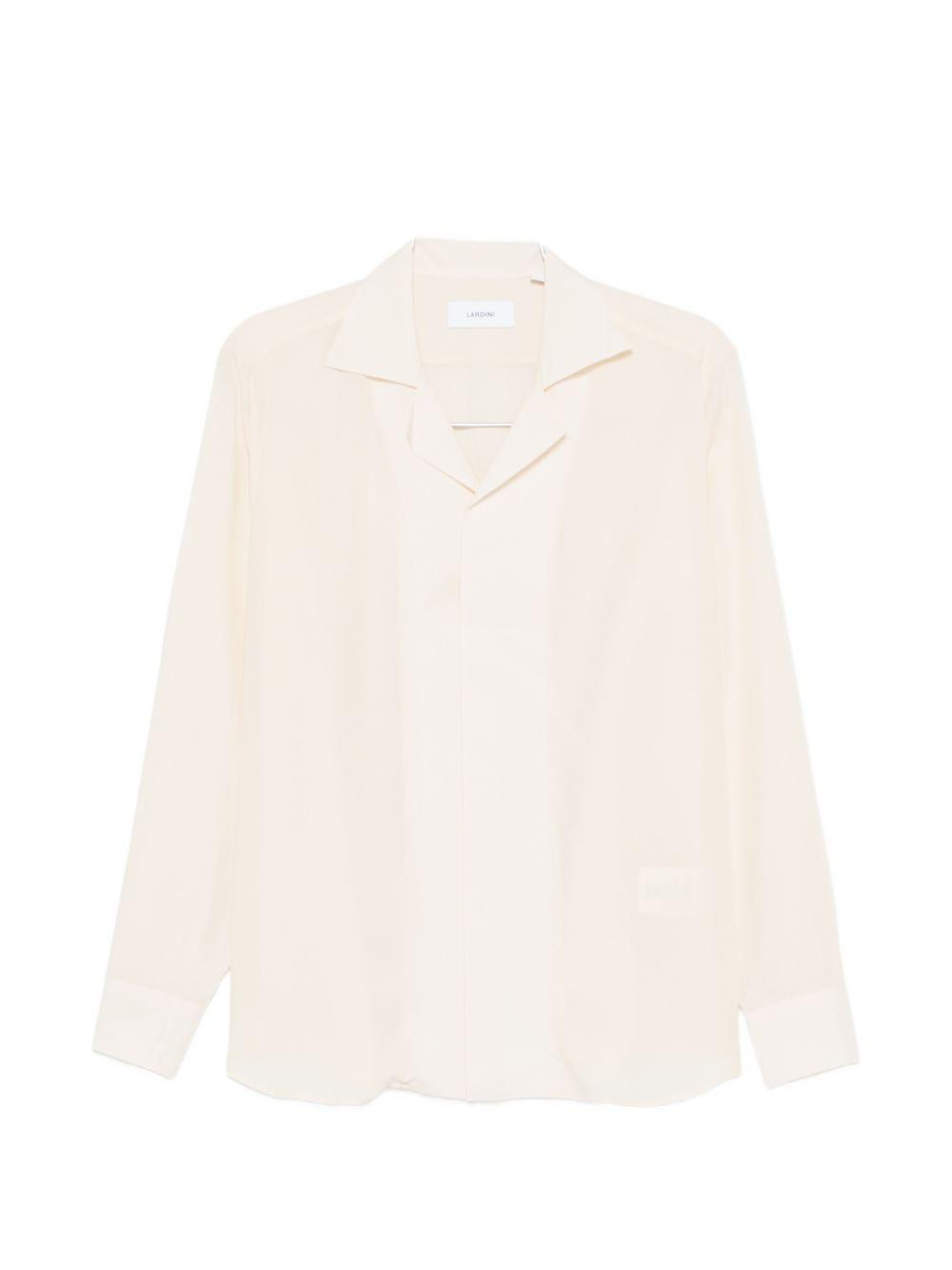 Camicia con revers a lancia in rosa chiaro Lardini - uomo 