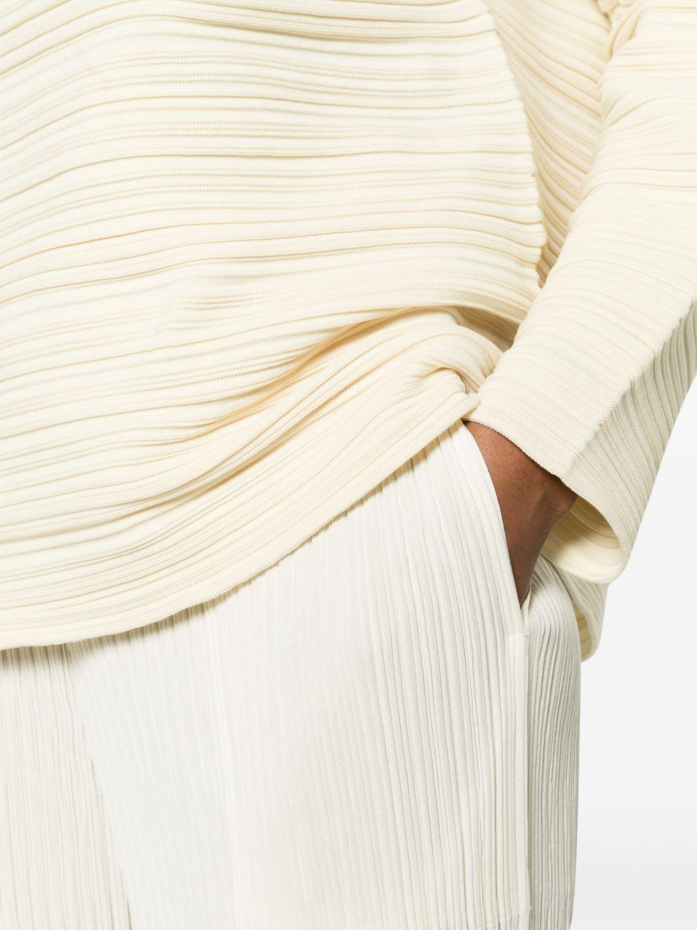 Pantaloni con pieghe in bianco Issey miyake  - donna 