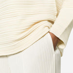 Pantaloni con pieghe in bianco Issey miyake  - donna 