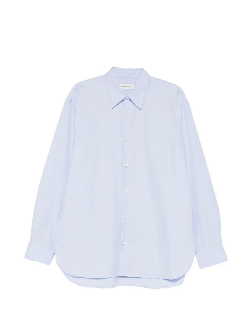 Camicia in cotone croom in blu Dries van noten - uomo 