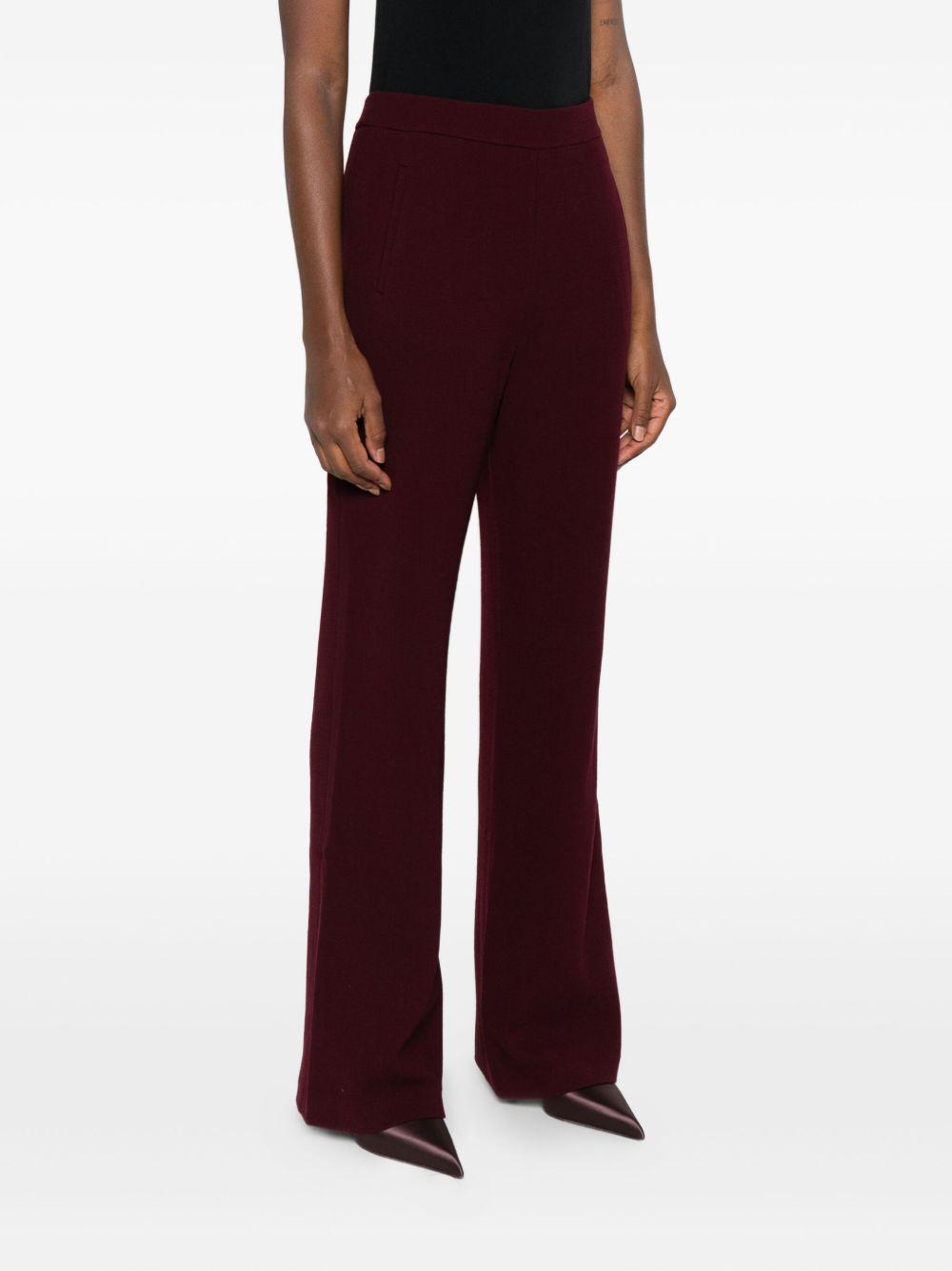 Pantaloni svasati in borgogna Roland Mouret - donna 