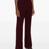 Pantaloni svasati in borgogna Roland Mouret - donna 