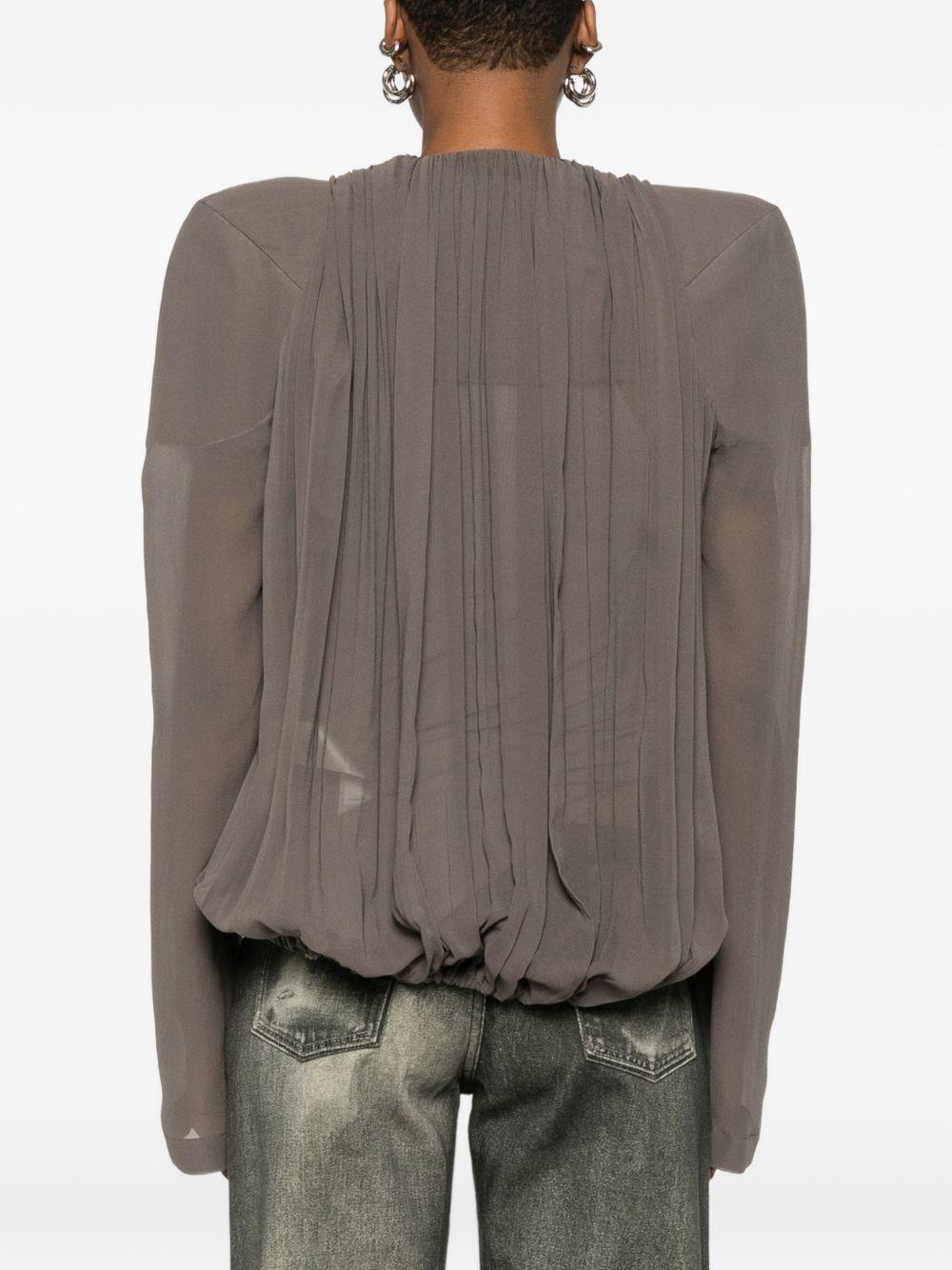 Giacca Maria con scollo a V in talpa Rick Owens - donna 