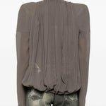 Giacca Maria con scollo a V in talpa Rick Owens - donna 