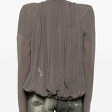 Giacca Maria con scollo a V in talpa Rick Owens - donna 