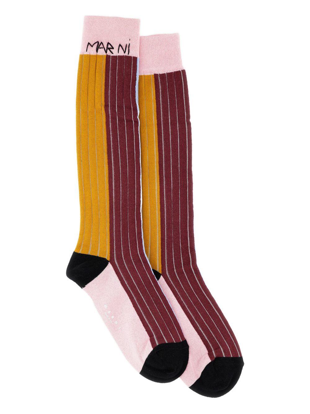 Calzini a righe in rosa Marni - donna 