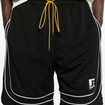 Pantaloncini a righe con coulisse in nero Rhude - uomo 