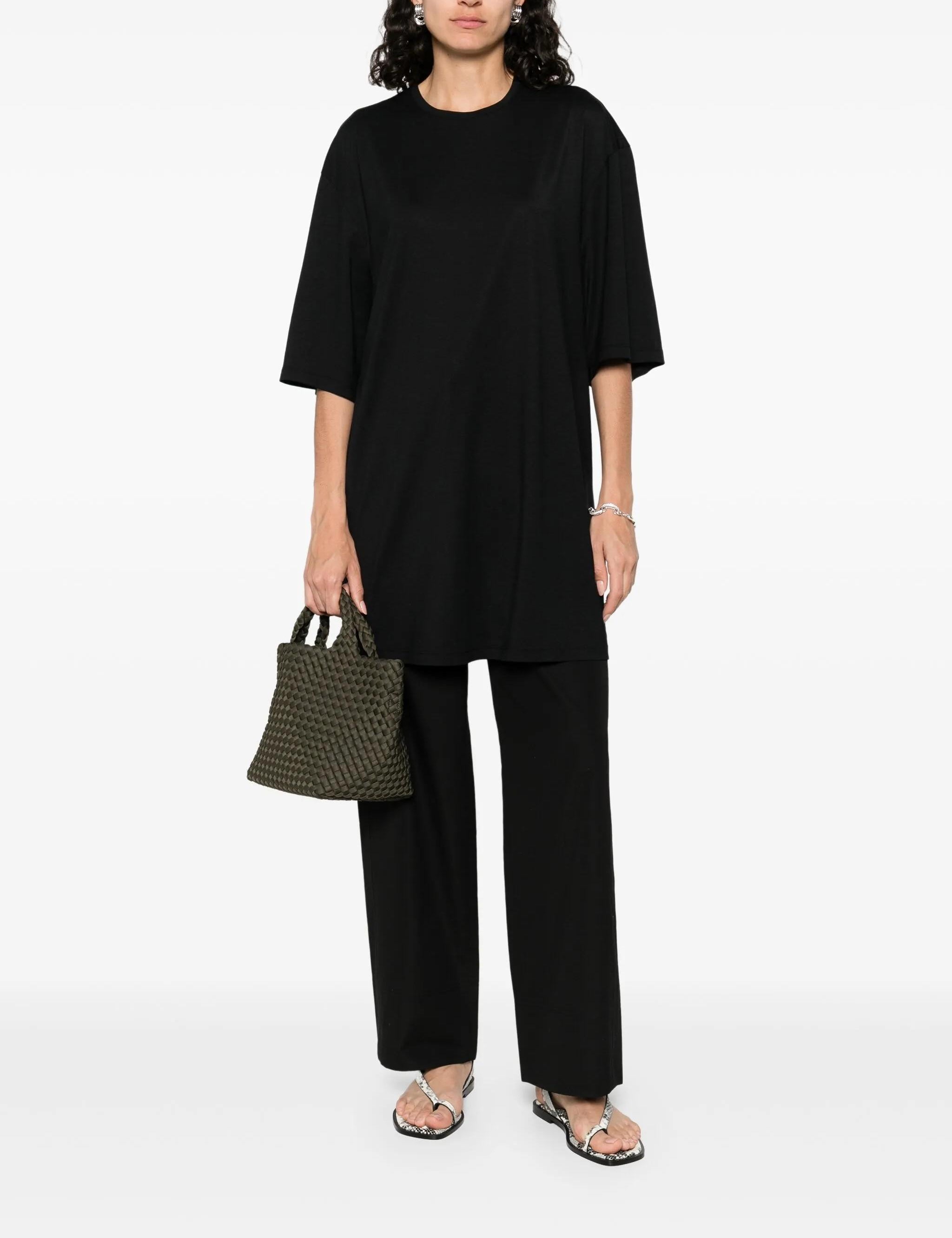 Abito stile T-shirt in nero Toteme - donna 