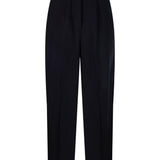Pantaloni con risvolto e pieghe in nero Maxmara - donna 