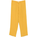 Pantaloni con coulisse in vita e piega stirata in giallo Second layer - uomo 