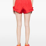 Mini shorts con volant in rosso Simone rocha - donna 