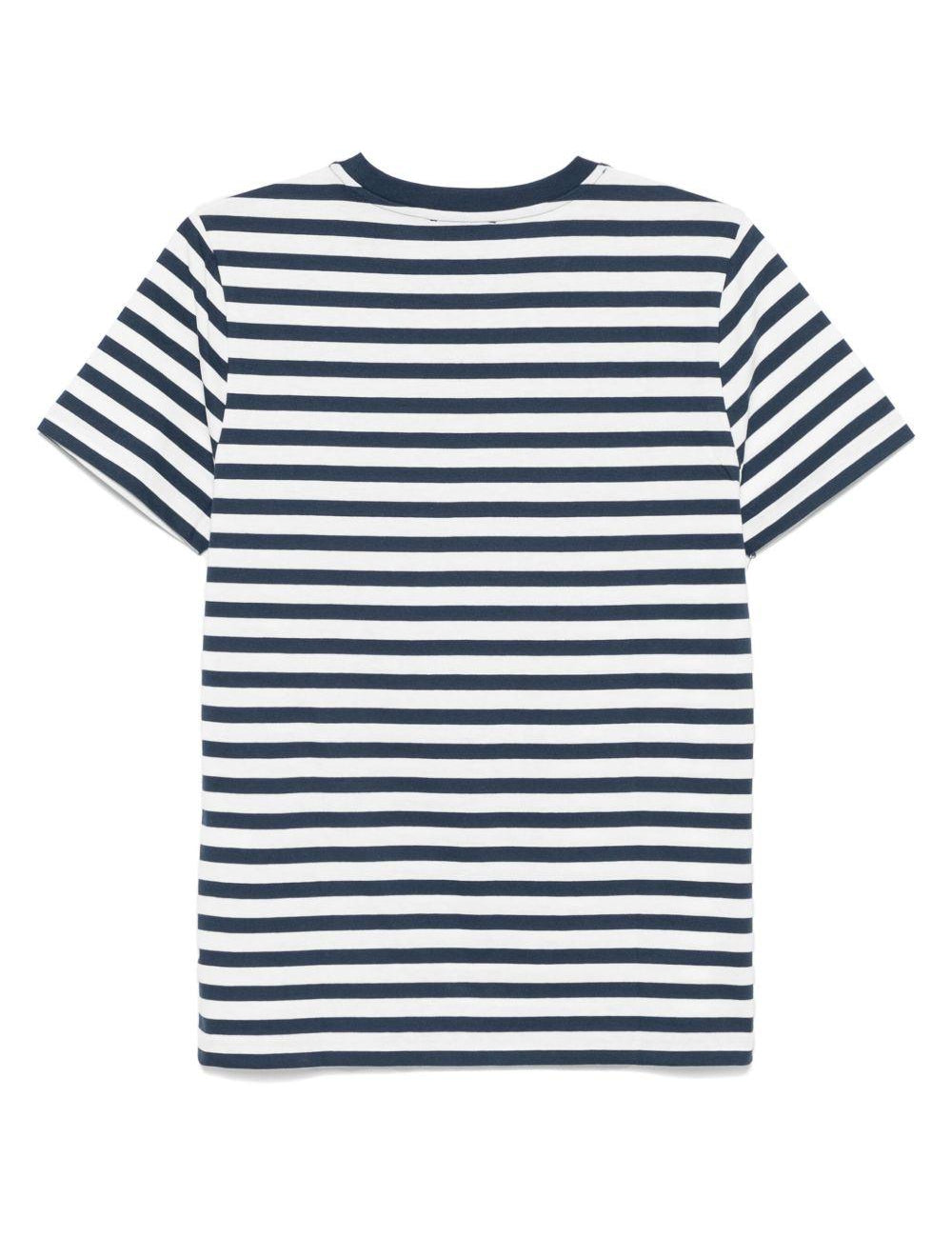 T-shirt a righe in blu e bianco A.P.C. - donna 
