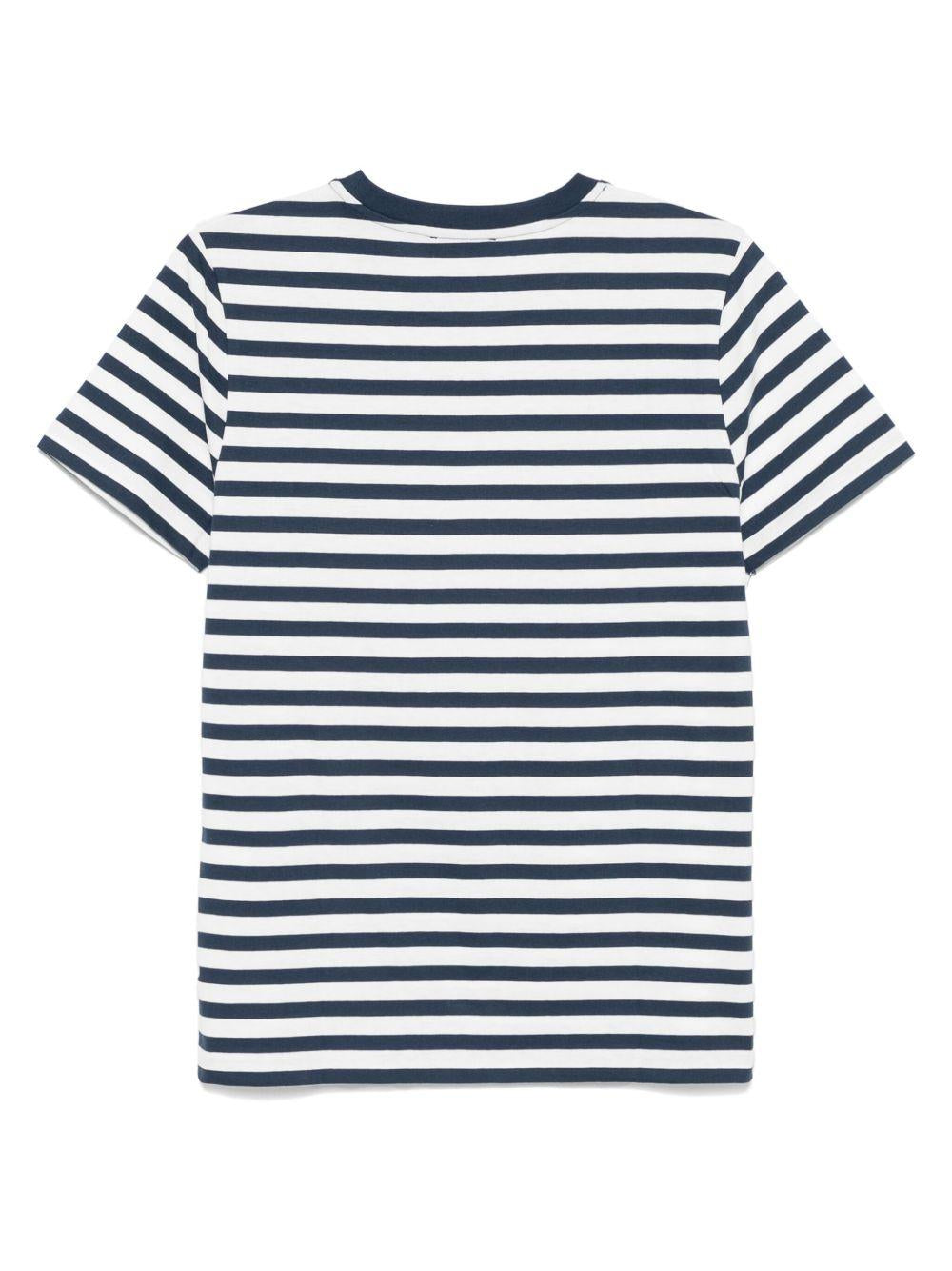T-shirt a righe in blu e bianco A.P.C. - donna 