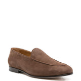 Mocassini in pelle scamosciata in marrone Kiton - uomo 