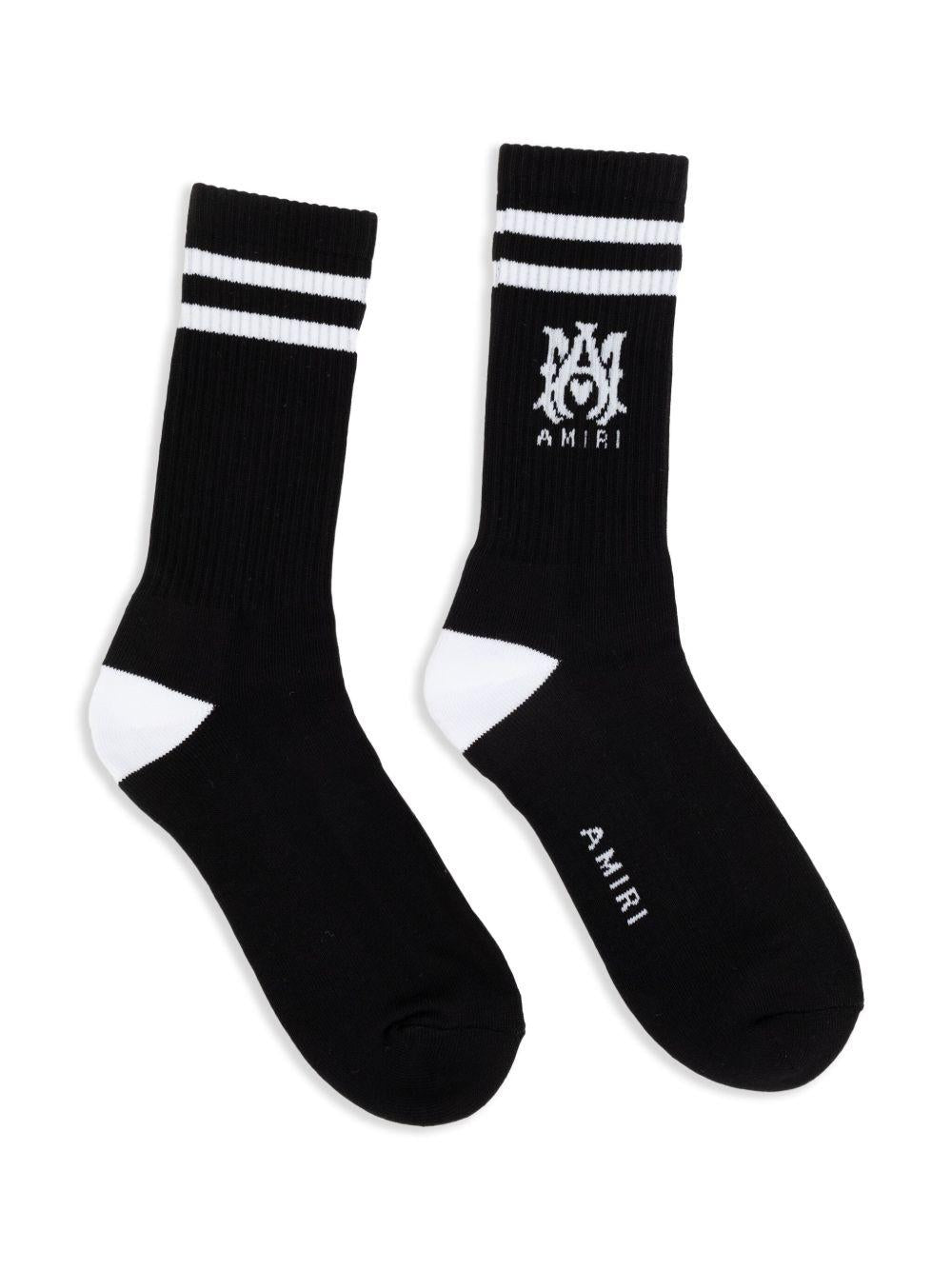 Calzini con logo in nero 