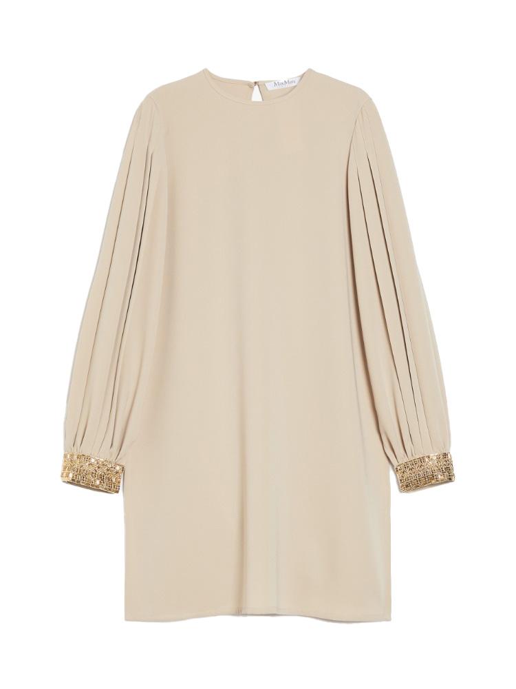Blusa con ricami quadro in beige Maxmara -donna 