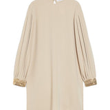 Blusa con ricami quadro in beige Maxmara -donna 